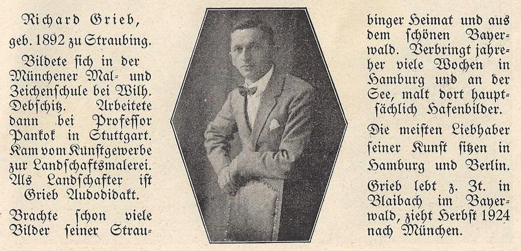 Auszug Festschrift zur Heimattagung   des Donau-Waldgaues in Straubing 14. mit 17. August 1924 S. 39/40
Herausgegeben vom Verein Bayerwald e.V. Sitz Straubing
